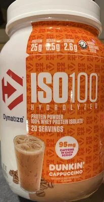 Dymatize Capuccino Iso100 Hydrolyzed Protein Powder, Cappuccino