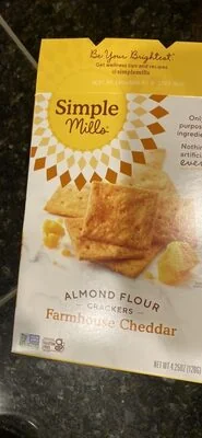 Simple Mills Farmhouse Cheddar Almond Flour Crackers