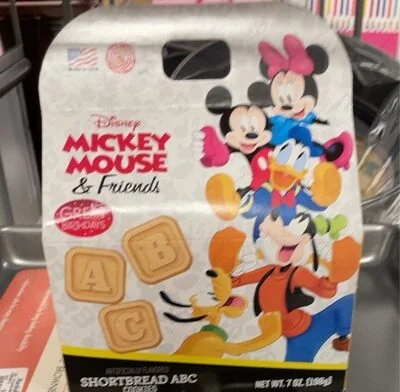 Disney Shortbread Abc Cookies