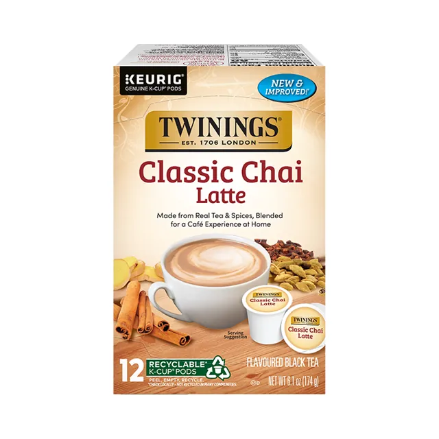 Twinings Chai Latte Flavoured Black Tea K-cup Pods