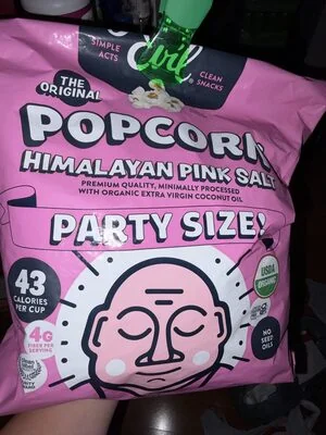 Lesser Evil Himalayan Pink Salt Popcorn