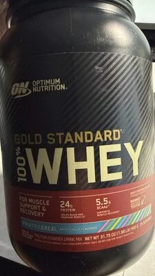 Optimum Nutrition Gold Standard 100% Whey Protein Powder Drink Mix, Fruity Cereal