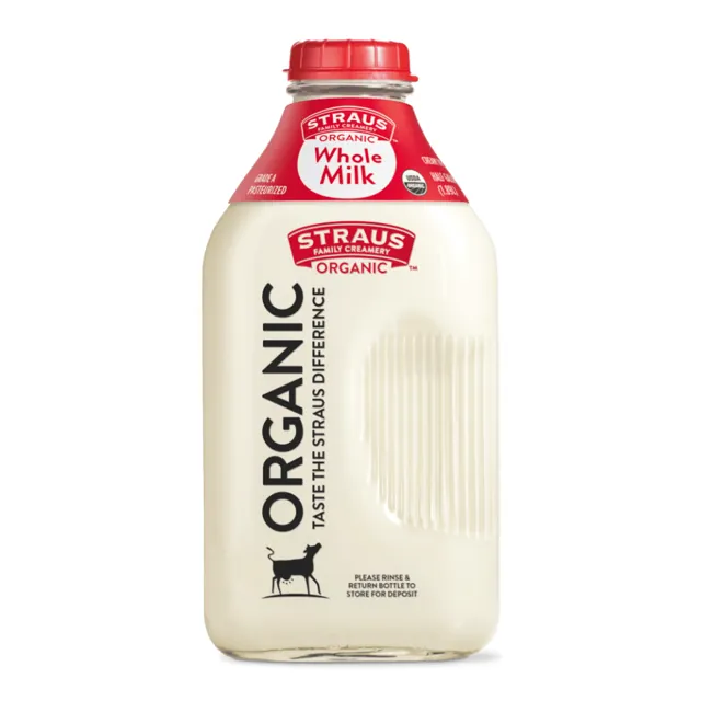Straus Family Creamery Organic Whole Milk