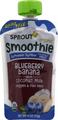 Sprout Organics Smoothie Blueberry Banana with Coconut Milk Pouch