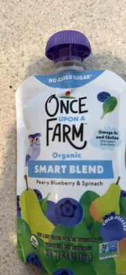 Once Upon a Farm Organic Smart Blend Pouch – Pear-y Blueberry & Spinach